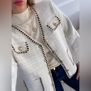 🆕🌿🤍NALI COLLECTION: IVORY Keepin' It Elegant Cardigan S/M